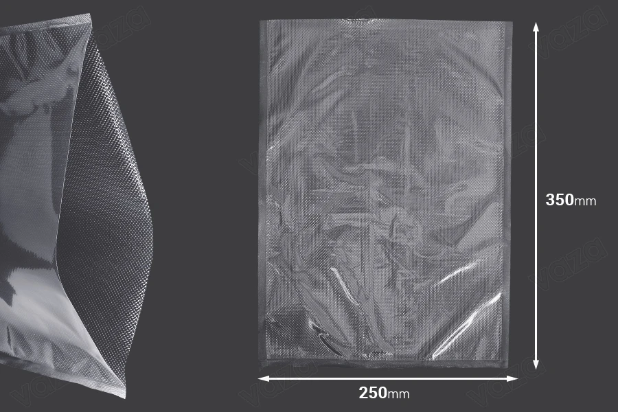 Vacuum sealing bags for optimal packaging and storing of food and other products 250x350 mm - 100 pcs-image_dimensions