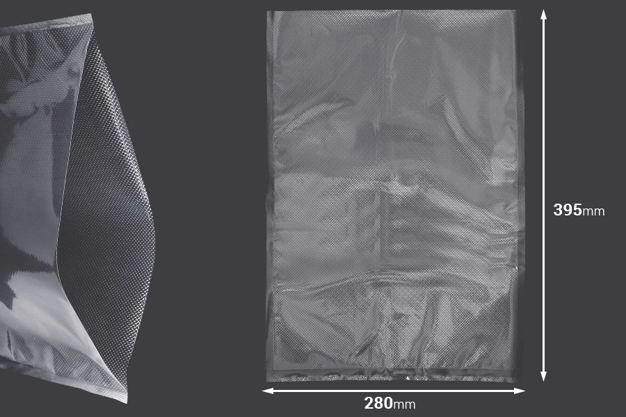 Σακούλες vacuum (κενού αέρος) 280x395 mm για συντήρηση - συσκευασία τροφίμων και άλλων προϊόντων - 100 τμχ