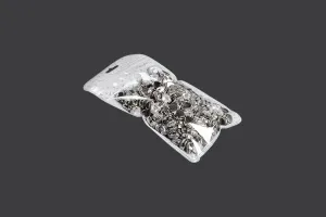 Zip lock bags with Eurohole, non-woven back side and transparent front side in size 83x130 mm - 50 pcs-3