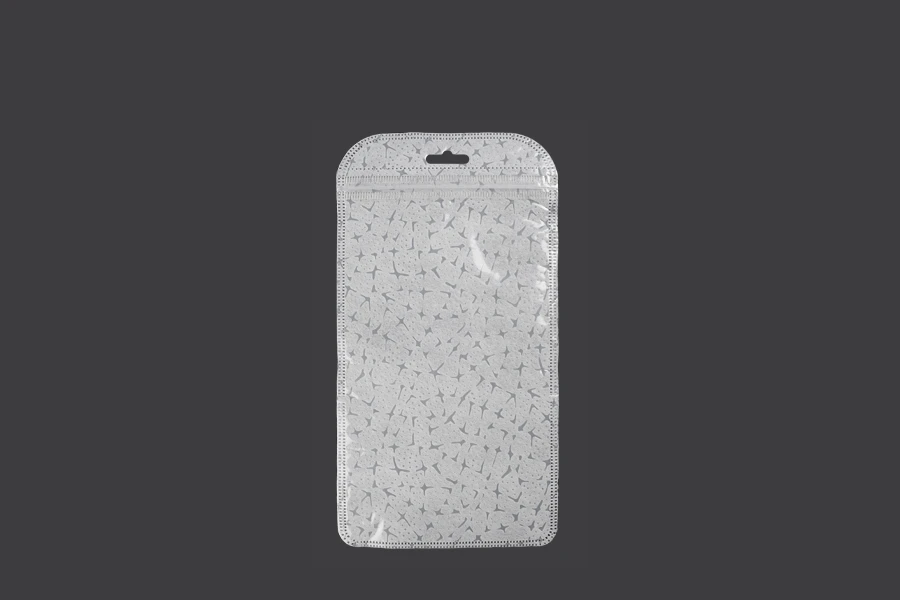 Σακουλάκια με κλείσιμο zip 110x210 mm, non woven πίσω όψη, διάφανο μπροστά και τρύπα eurohole - 50 τμχ
