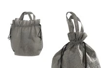 Umhängetasche non woven 43x43 cm mit schwarzer Kordel Umhängetasche non woven 43x43 cm mit schwarzer Kordel-bildabmessungen