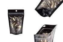 Σακουλάκια τύπου Doy Pack 90x30x140 mm αλουμινίου με μαύρη πίσω πλευρά, διάφανο μπροστά με κλείσιμο "zip" και δυνατότητα σφράγισης με θερμοκόλληση - 100 τμχ Σακουλάκια τύπου Doy Pack 90x30x140 mm αλουμινίου με μαύρη πίσω πλευρά, διάφανο μπροστά με κλείσιμο "zip" και δυνατότητα σφράγισης με θερμοκόλληση - 100 τμχ