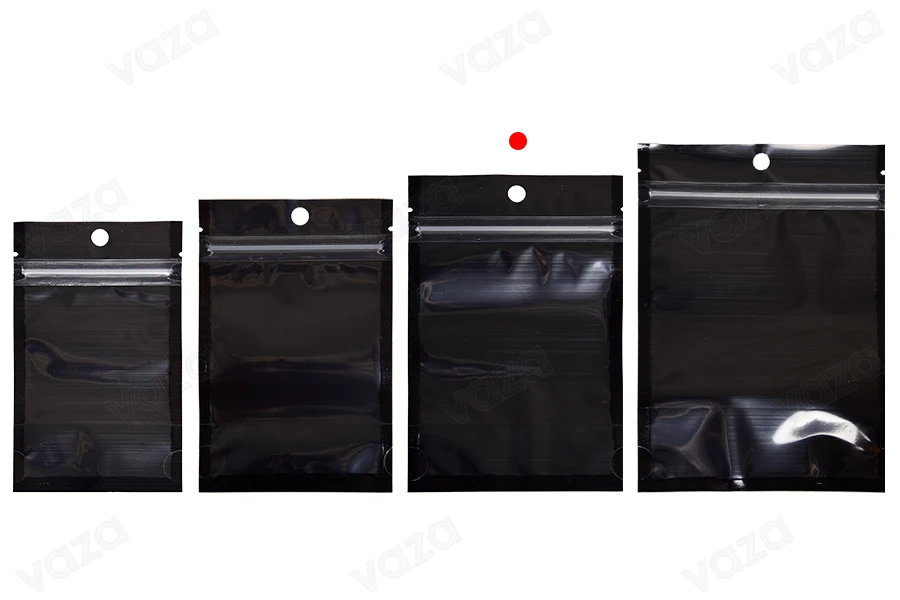 Σακουλάκια τύπου Doy Pack 100x30x150 mm αλουμινίου με μαύρη πίσω πλευρά, διάφανο μπροστά με κλείσιμο "zip" και δυνατότητα σφράγισης με θερμοκόλληση - 100 τμχ Σακουλάκια τύπου Doy Pack 100x30x150 mm αλουμινίου με μαύρη πίσω πλευρά, διάφανο μπροστά με κλείσιμο "zip" και δυνατότητα σφράγισης με θερμοκόλληση - 100 τμχ-εικόνα_σύνθεση