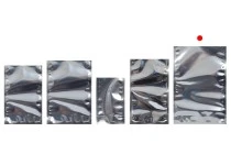 Σακουλάκια τύπου Doy Pack 160x40x240 mm αλουμινίου πίσω πλευρά, διάφανο μπροστά και κλείσιμο με θερμοκόλληση - 100 τμχ