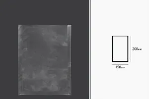 Vakuumbeutel für Lebensmittel 150x200 mm - 100 Stücke-2