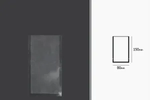 Buste sottovuoto per conservazione - confezionamento alimenti e altri prodotti 80x150 mm - 100 pz-2