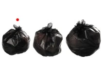 Disposable plastic bags in size 50x45 cm, without drawstring handles - 1 roll, 50 pcs each Disposable plastic bags in size 50x45 cm, without drawstring handles - 1 roll, 50 pcs each