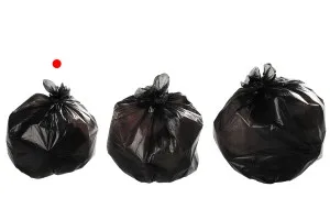 Disposable plastic bags in size 50x45 cm, without drawstring handles - 1 roll, 50 pcs each-3