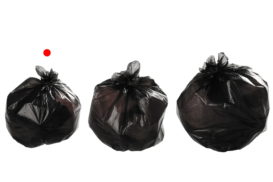 Disposable plastic bags in size 50x45 cm, without drawstring handles - 1 roll, 50 pcs each Disposable plastic bags in size 50x45 cm, without drawstring handles - 1 roll, 50 pcs each