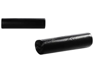 Disposable plastic bags in size  80x100 cm, without drawstring handles - 1 roll, 10 pcs each-1