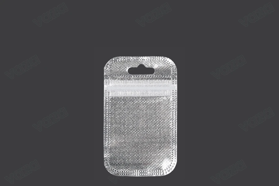 Sachets avec fermeture éclair 55 x 90 mm, dos argenté non tissé, face transparente et eurohole - 100 pcs Sachets avec fermeture éclair 55 x 90 mm, dos argenté non tissé, face transparente et eurohole - 100 pcs-εικόνα_προϊοντική