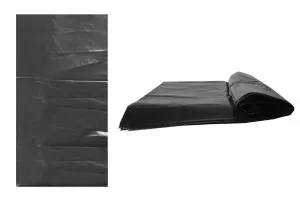 Black heavy-duty plastic garbage bags in size 70x160 cm - 10 pcs-1
