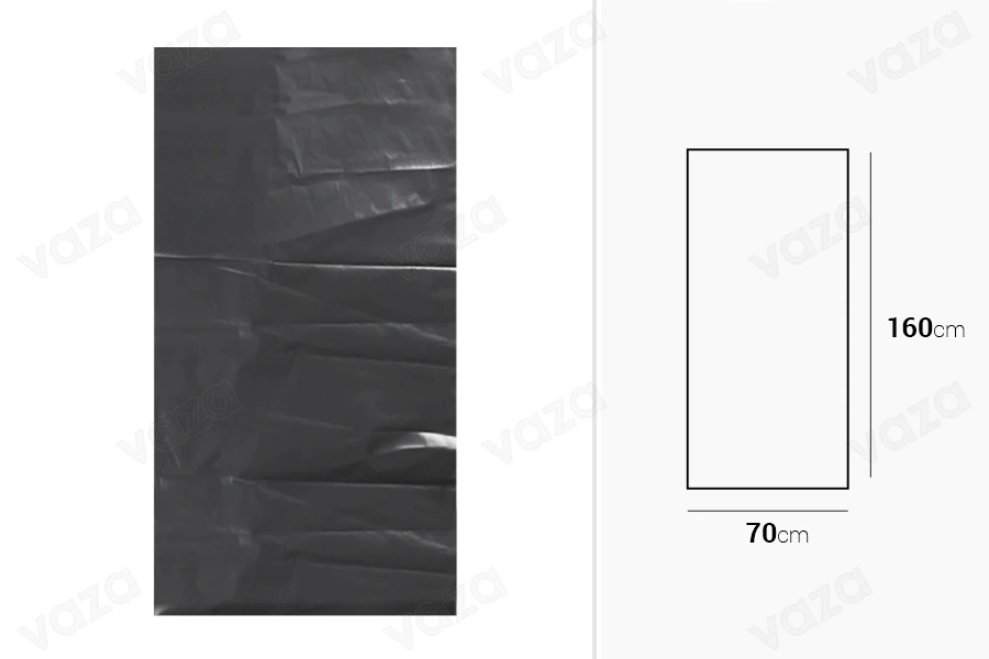 Σακούλες απορριμμάτων πλαστικές 70x160 cm υψηλής αντοχής σε μαύρο χρώμα - 10 τμχ Σακούλες απορριμμάτων πλαστικές 70x160 cm υψηλής αντοχής σε μαύρο χρώμα - 10 τμχ-εικόνα_διαστάσεις