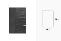 Σακούλες απορριμμάτων πλαστικές 40x84 cm υψηλής αντοχής σε μαύρο χρώμα - 10 τμχ