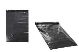 Black self-seal adhesive waterproof courier bags in size 320x490 mm - 100 pcs-1