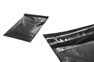 Black self-seal adhesive waterproof courier bags in size 320x490 mm - 100 pcs-3