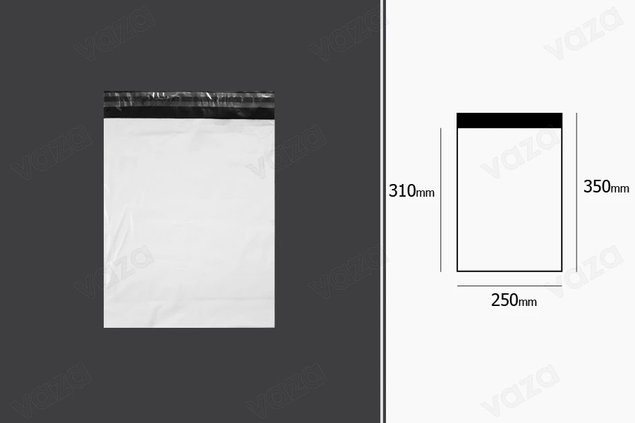 Σακουλάκια μεταφορών courier αδιάβροχα 250x350 mm (κατάλληλα για μέγεθος Α4) λευκά με αυτοκόλλητο κλείσιμο - 100 τμχ Σακουλάκια μεταφορών courier αδιάβροχα 250x350 mm (κατάλληλα για μέγεθος Α4) λευκά με αυτοκόλλητο κλείσιμο - 100 τμχ-εικόνα_διαστάσεις