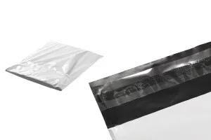 280x420 mm weiße Kuriertasche mit Aufkleberverschluss - 100 Stck-3