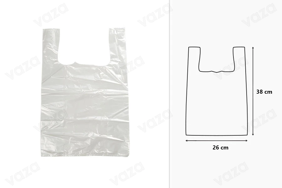 Σακούλα πλαστική 26x38 cm διάφανη - 100 τμχ Σακούλα πλαστική 26x38 cm διάφανη - 100 τμχ-εικόνα_διαστάσεις