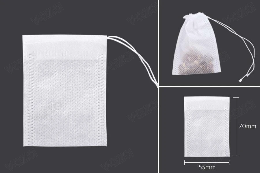 55x70mm Teebeutel - 100 Stück-bildabmessungen