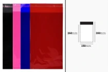 Sacchetti traslucidi 150x300 mm con chiusura autoadesiva in vari colori - 100 pz
