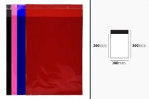 190x300mm transluzente Beutel mit Selbstklebeverschluss in verschiedenen Farben - 100 Stück 190x300mm transluzente Beutel mit Selbstklebeverschluss in verschiedenen Farben - 100 Stück
