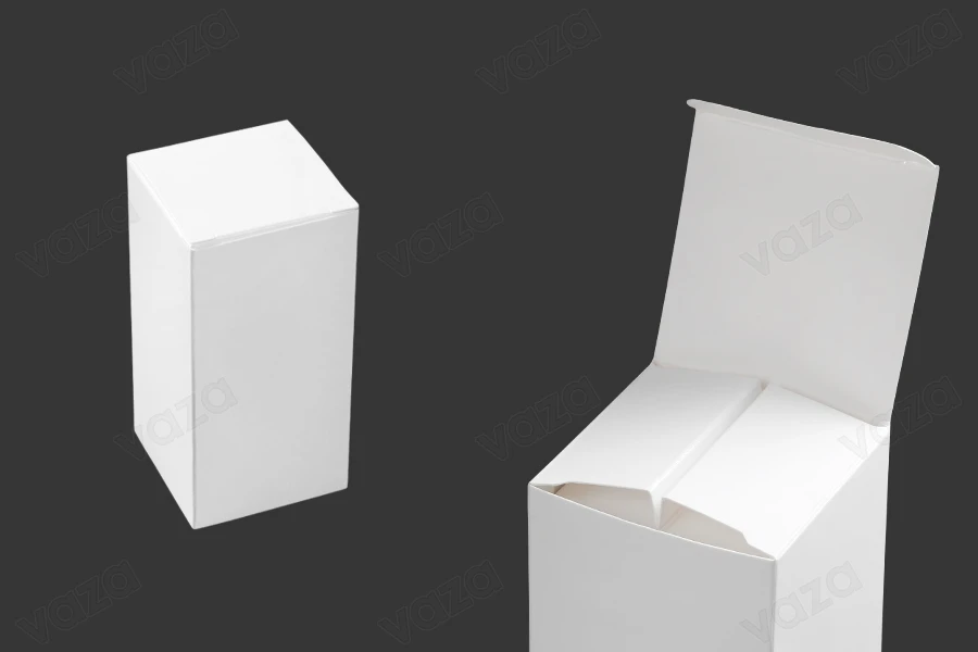 Boîte en papier de couleur blanche 63 x 63 x 118 mm - 20 pcs-photo_produit