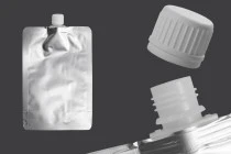 Συσκευασία (ασκός) αλουμινίου τύπου Doy Pack 500 ml με λευκό καπάκι ασφαλείας - 50 τμχ Συσκευασία (ασκός) αλουμινίου τύπου Doy Pack 500 ml με λευκό καπάκι ασφαλείας - 50 τμχ