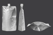 Συσκευασία (ασκός) αλουμινίου τύπου Doy Pack 500 ml με λευκό καπάκι ασφαλείας - 50 τμχ Συσκευασία (ασκός) αλουμινίου τύπου Doy Pack 500 ml με λευκό καπάκι ασφαλείας - 50 τμχ