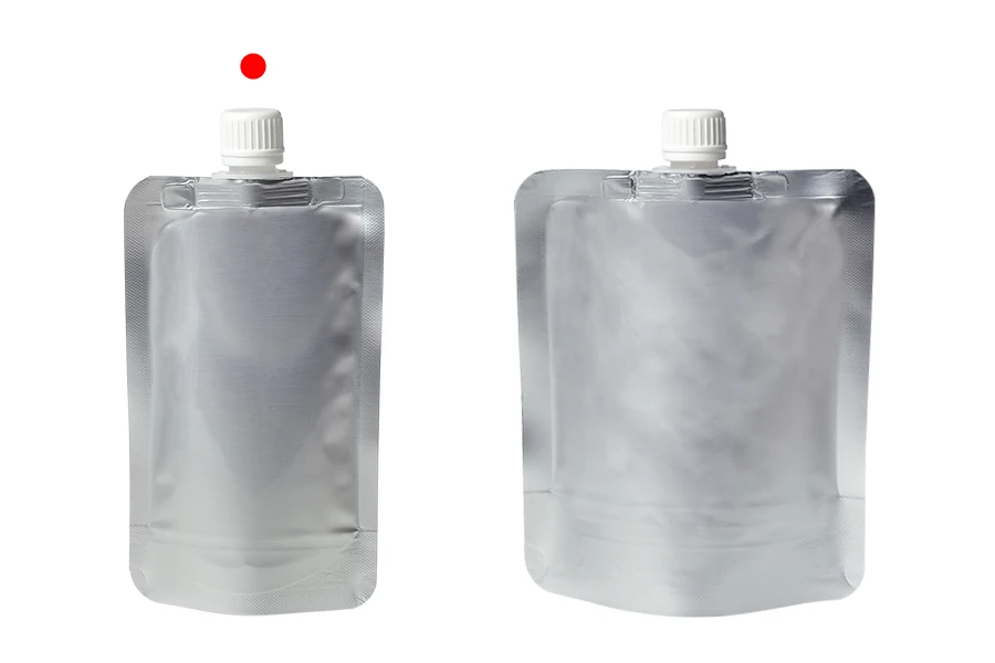 Doy Pack Aluminiumpackung (Beutel) 200ml mit weißem Deckel - 50 Stück Doy Pack Aluminiumpackung (Beutel) 200ml mit weißem Deckel - 50 Stück