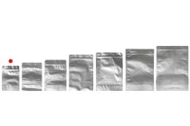 Σακουλάκια αλουμινίου τύπου Doy Pack 90x30x130 mm με κλείσιμο "zip" και δυνατότητα σφράγισης με θερμοκόλληση - 100 τμχ Σακουλάκια αλουμινίου τύπου Doy Pack 90x30x130 mm με κλείσιμο "zip" και δυνατότητα σφράγισης με θερμοκόλληση - 100 τμχ