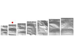 Σακουλάκια αλουμινίου τύπου Doy Pack 120x40x170 mm με κλείσιμο "zip" και δυνατότητα σφράγισης με θερμοκόλληση  - 100 τμχ-3