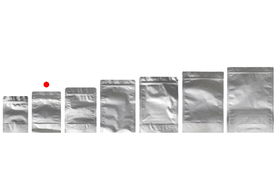 Σακουλάκια αλουμινίου τύπου Doy Pack 120x40x170 mm με κλείσιμο "zip" και δυνατότητα σφράγισης με θερμοκόλληση - 100 τμχ Σακουλάκια αλουμινίου τύπου Doy Pack 120x40x170 mm με κλείσιμο "zip" και δυνατότητα σφράγισης με θερμοκόλληση - 100 τμχ
