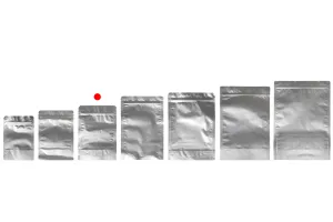 Σακουλάκια αλουμινίου τύπου Doy Pack 140x40x200 mm με κλείσιμο "zip" και δυνατότητα σφράγισης με θερμοκόλληση  - 100 τμχ-3