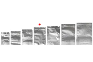Σακουλάκια αλουμινίου τύπου Doy Pack 160x40x240 mm με κλείσιμο "zip" και δυνατότητα σφράγισης με θερμοκόλληση  - 100 τμχ-3
