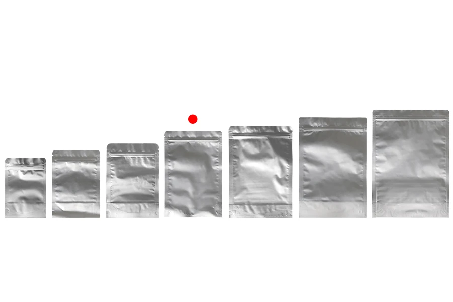 Σακουλάκια αλουμινίου τύπου Doy Pack 160x40x240 mm με κλείσιμο "zip" και δυνατότητα σφράγισης με θερμοκόλληση - 100 τμχ Σακουλάκια αλουμινίου τύπου Doy Pack 160x40x240 mm με κλείσιμο "zip" και δυνατότητα σφράγισης με θερμοκόλληση - 100 τμχ