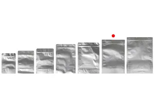 Aluminiumbeutel vom Typ Doy Pack 210x50x310 mm mit Reißverschluss und der Möglichkeit des Versiegelns mit Heißsiegeln - 100 Stück-3