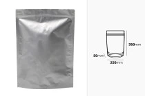 Σακουλάκια αλουμινίου τύπου Doy Pack 250x50x350 mm με κλείσιμο "zip" και δυνατότητα σφράγισης με θερμοκόλληση - 100 τμχ Σακουλάκια αλουμινίου τύπου Doy Pack 250x50x350 mm με κλείσιμο "zip" και δυνατότητα σφράγισης με θερμοκόλληση - 100 τμχ