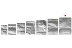 Aluminiumbeutel vom Typ Doy Pack 250x50x350 mm mit Reißverschluss und der Möglichkeit zum Heißsiegeln - 100 Stück-3