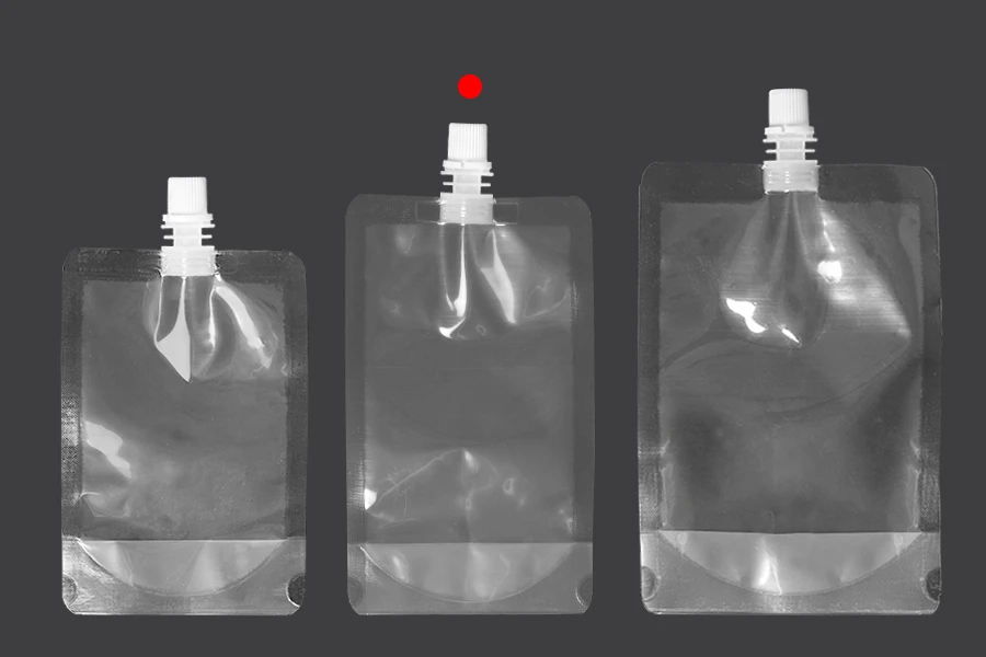 Συσκευασία (ασκός) τύπου Doy Pack διάφανη 250 ml με λευκό καπάκι