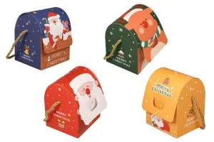 Boîte de Noël - sac cadeau avec poignée 100 x 90 x 125 mm - 25 pcs-3