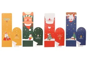 Boîte de Noël - sac cadeau avec poignée 100 x 90 x 125 mm - 25 pcs-5