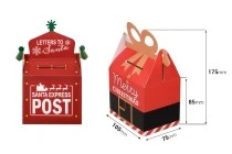Boîte de Noël - sac cadeau avec poignée 105 x 75 x 175 mm - 25 pcs Boîte de Noël - sac cadeau avec poignée 105 x 75 x 175 mm - 25 pcs