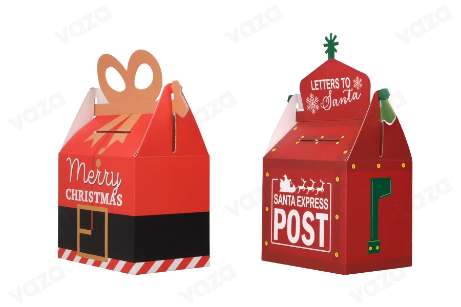 Weihnachtsbox - Geschenktüte, 105x75x175 mm - 25 Stück-bildgruppe