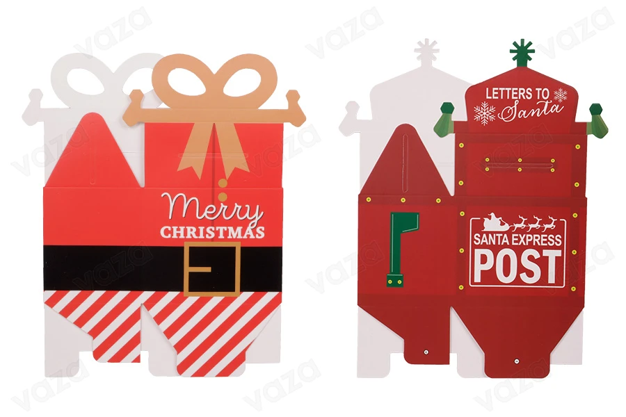 Weihnachtsbox - Geschenktüte, 105x75x175 mm - 25 Stück-bildgruppe