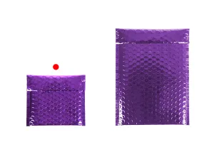 Enveloppes à bulles d'air aux dimensions 13 x 13 cm en différentes teintes brillantes - 10 pcs-8