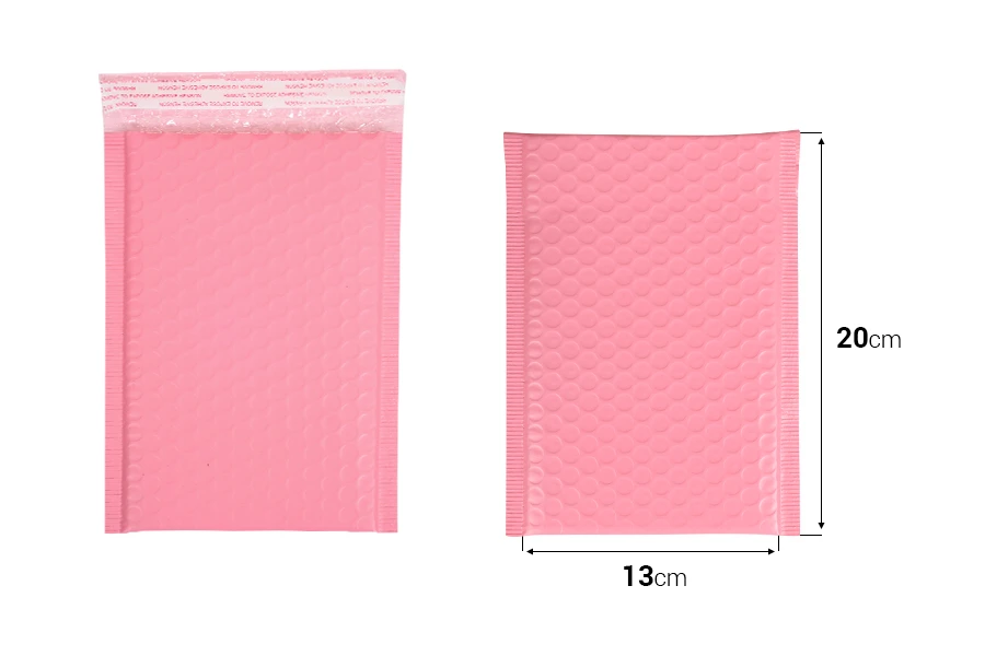 Φάκελοι με αεροπλάστ 13x20 cm σε ροζ ματ χρώμα - 10 τμχ Φάκελοι με αεροπλάστ 13x20 cm σε ροζ ματ χρώμα - 10 τμχ