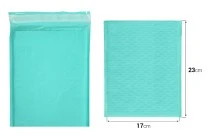 Envelopes with airplast 17x23 cm in bright green matte color