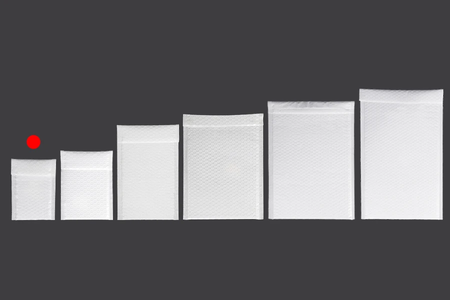 Φάκελοι με αεροπλάστ 9x15 cm σε λευκό ματ χρώμα - 10 τμχ Φάκελοι με αεροπλάστ 9x15 cm σε λευκό ματ χρώμα - 10 τμχ