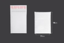 Φάκελοι με αεροπλάστ 11x18 cm σε λευκό ματ χρώμα - 10 τμχ Φάκελοι με αεροπλάστ 11x18 cm σε λευκό ματ χρώμα - 10 τμχ